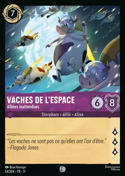 Carte Lorcana 054/204 Vaches de l'espace Foil | LorenZone
