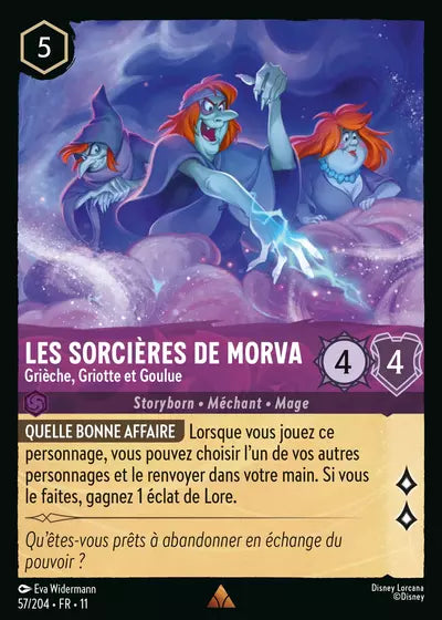 Carte Lorcana 057/204 Les sorcières de Morva Foil | LorenZone