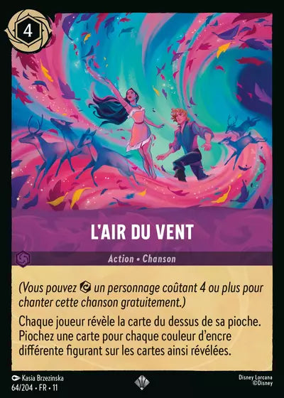Carte Lorcana 064/204 L'air du vent Foil | LorenZone