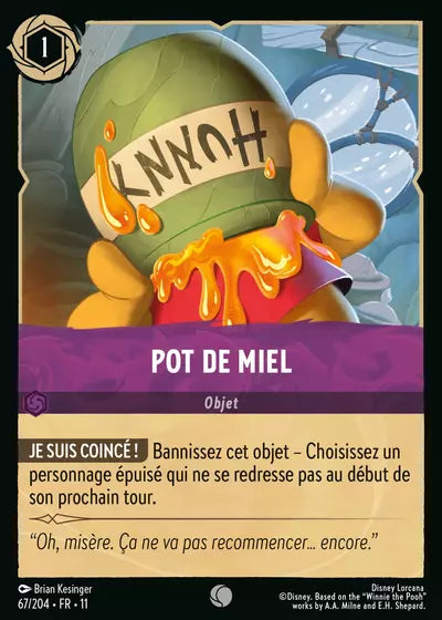 Carte Lorcana 067/204 Pot de miel Foil | LorenZone