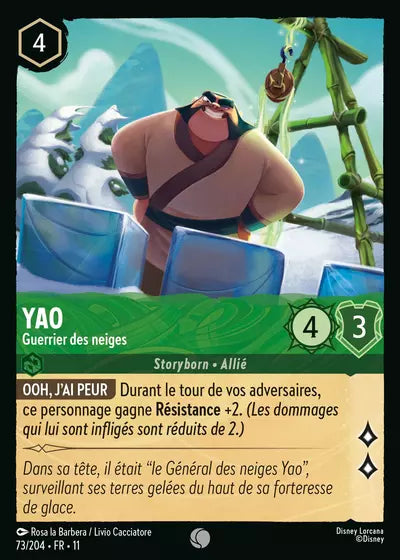 Carte Lorcana 073/204 Yao Foil | LorenZone