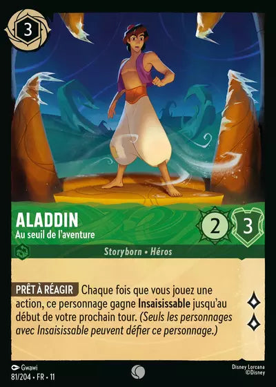 Carte Lorcana 081/204 Aladdin Foil | LorenZone