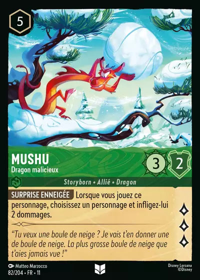 Carte Lorcana 082/204 Mushu Foil | LorenZone
