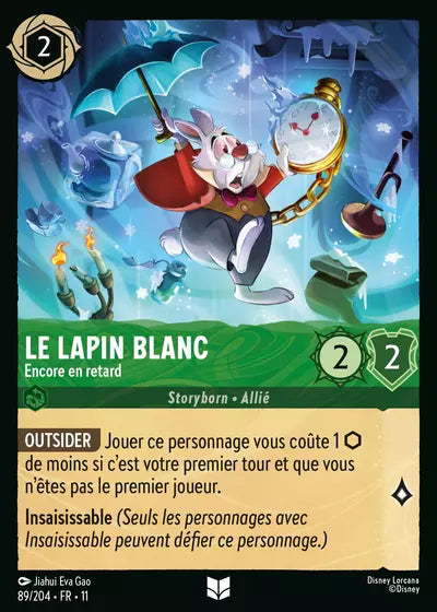 Carte Lorcana 089/204 Le lapin blanc Foil | LorenZone