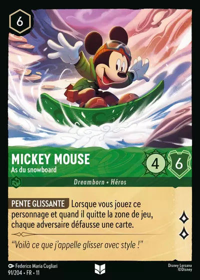 Carte Lorcana 091/204 Mickey Mouse Foil | LorenZone