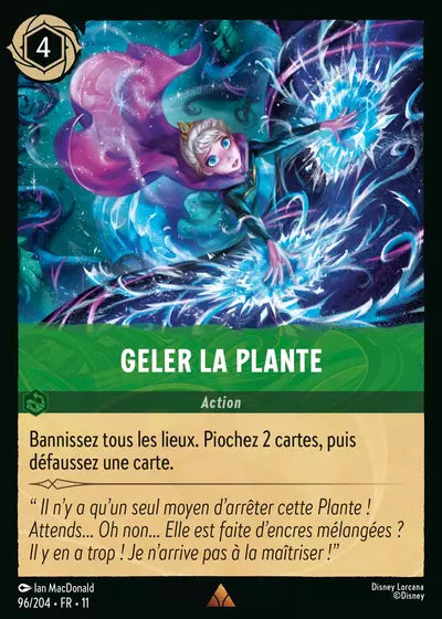 Carte Lorcana 096/204 Geler la Plante Foil | LorenZone