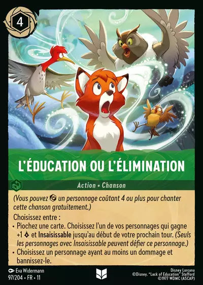 Carte Lorcana 097/204 L'éducation ou l'élimination Foil | LorenZone