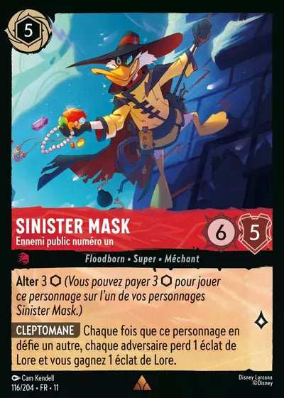 Carte Lorcana 116/204 Sinister Mask Foil | LorenZone