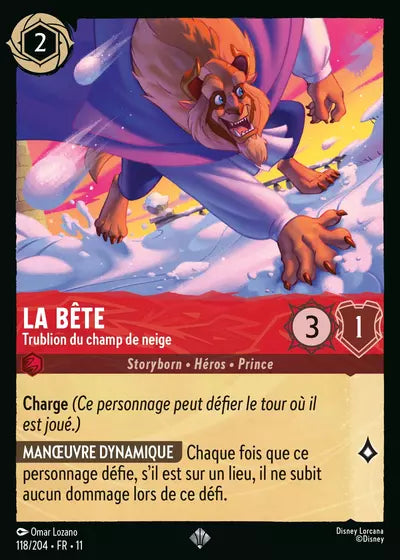 Carte Lorcana 118/204 La Bête Foil | LorenZone