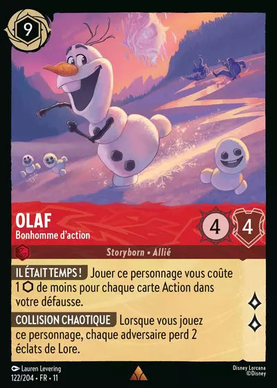 Carte Lorcana 122/204 Olaf Foil | LorenZone