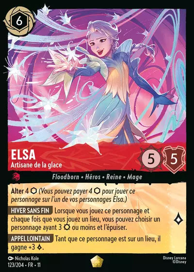 Carte Lorcana 123/204 Elsa Foil | LorenZone