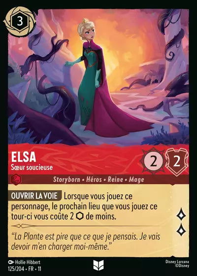 Carte Lorcana 125/204 Elsa Foil | LorenZone