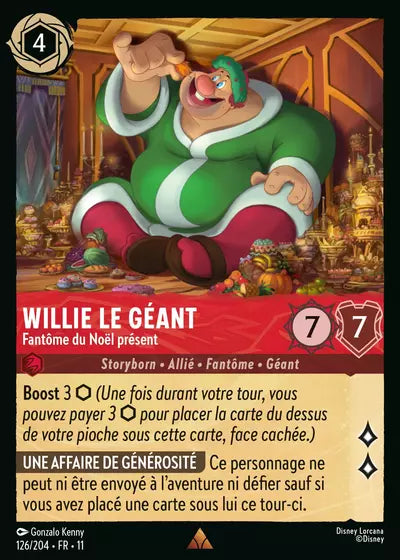 Carte Lorcana 126/204 Willie le géant Foil | LorenZone