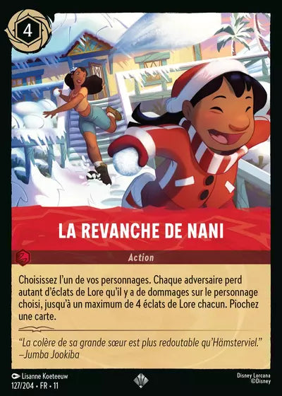 Carte Lorcana 127/204 La revanche de Nani Foil | LorenZone