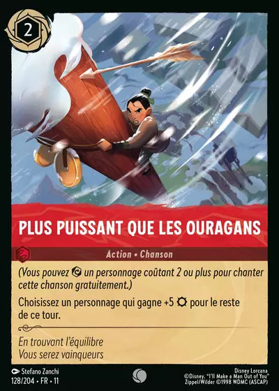 Carte Lorcana 128/204 Plus puissant que les ouragans Foil | LorenZone