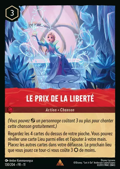Carte Lorcana 130/204 Le prix de la liberté Foil | LorenZone