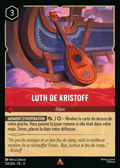 Carte Lorcana 133/204 Luth de Kristoff Foil | LorenZone