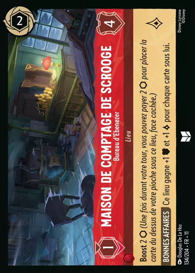 Carte Lorcana 134/204 Maison de comptage de Scrooge Foil | LorenZone
