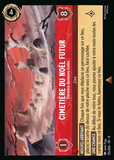 Carte Lorcana 135/204 Cimetière du Noël futur Foil | LorenZone