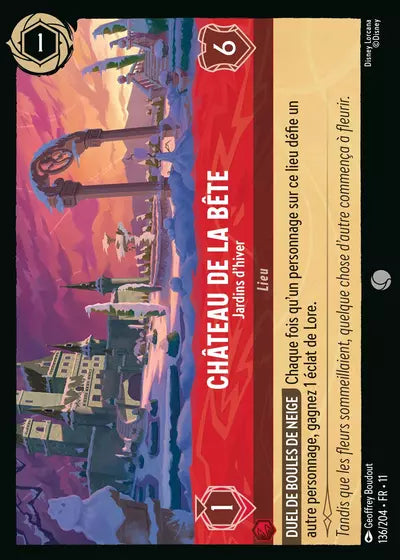 Carte Lorcana 136/204 Château de la Bête Foil | LorenZone