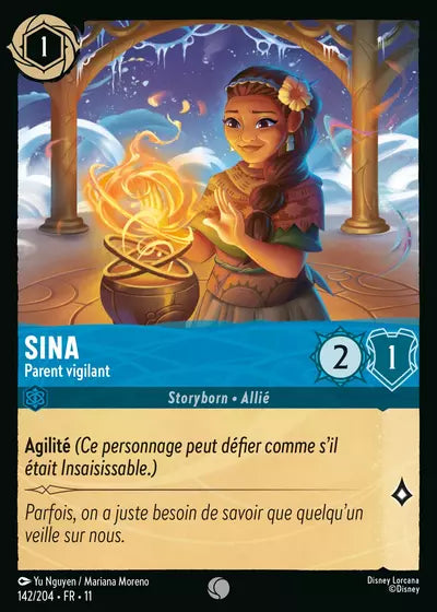 Carte Lorcana 142/204 Sina Foil | LorenZone