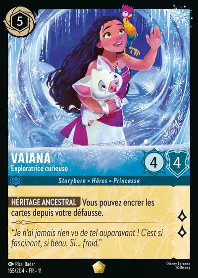 Carte Lorcana 155/204 Vaiana Foil | LorenZone