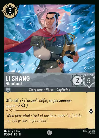 Carte Lorcana 175/204 Li Shang Foil | LorenZone
