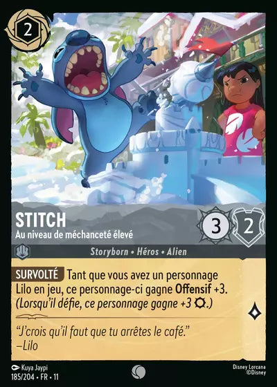Carte Lorcana 185/204 Stitch Foil | LorenZone