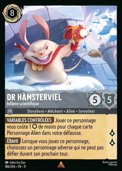 Carte Lorcana 186/204 Dr Hämsterviel Foil | LorenZone