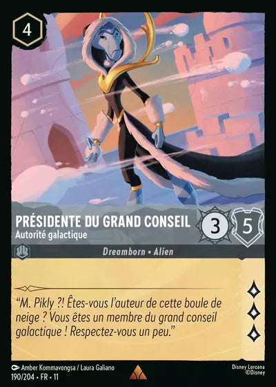 Carte Lorcana 190/204 Présidente du Grand Conseil Foil | LorenZone