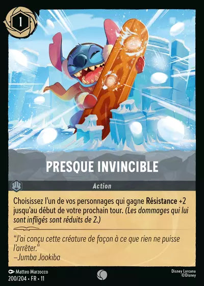 Carte Lorcana 200/204 Presque invincible Foil | LorenZone