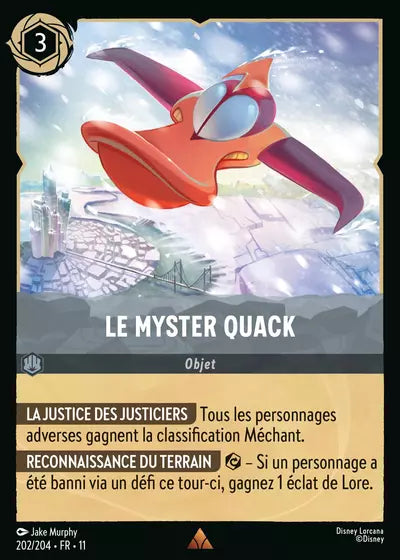 Carte Lorcana 202/204 Le Myster Quack Foil | LorenZone