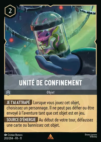 Carte Lorcana 203/204 Unité de confinement Foil | LorenZone