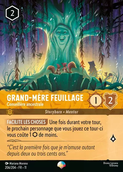Carte Lorcana 206/204 Grand-Mère Feuillage Épique | LorenZone