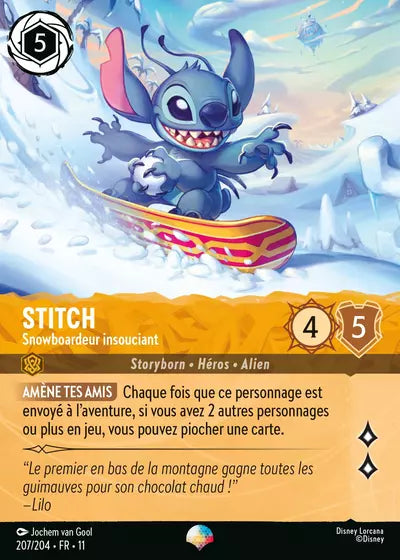 Carte Lorcana 207/204 Stitch Épique | LorenZone