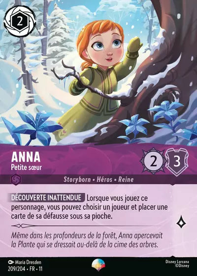 Carte Lorcana 209/204 Anna Épique | LorenZone