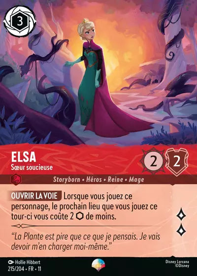 Carte Lorcana 215/204 Elsa Épique | LorenZone