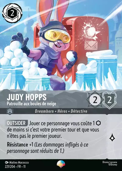 Carte Lorcana 221/204 Judy Hopps Épique | LorenZone