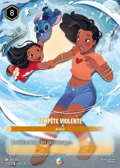 Carte Lorcana 225/204 Tempête violente Enchantée | LorenZone