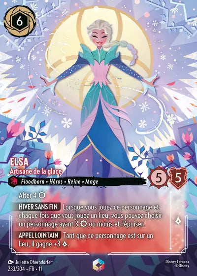 Carte Lorcana 233/204 Elsa Enchantée | LorenZone