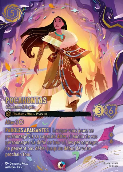 Carte Lorcana 241/204 Pocahontas Iconique | LorenZone