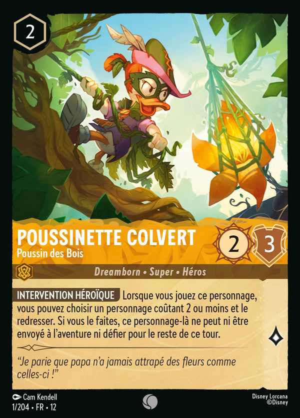 Carte Lorcana 001/204 Poussinette Colvert | LorenZone