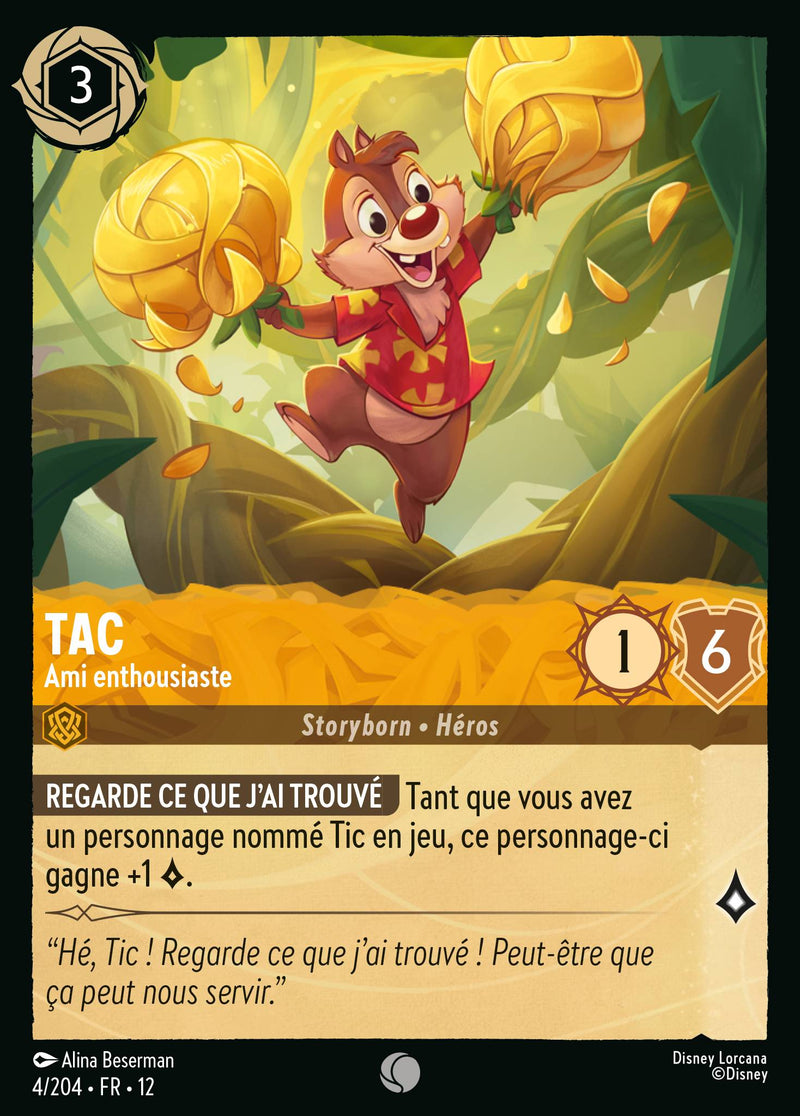Carte Lorcana 4/204 Tac | LorenZone