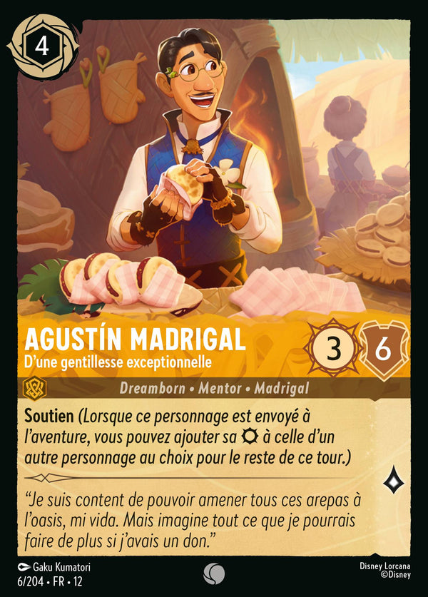 Carte Lorcana 6/204 Agustín Madrigal | LorenZone