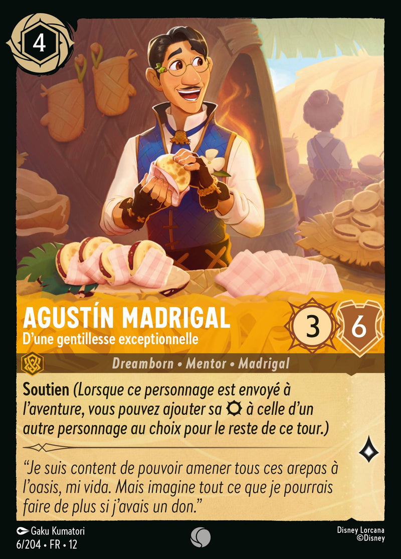 Carte Lorcana 6/204 Agustín Madrigal | LorenZone