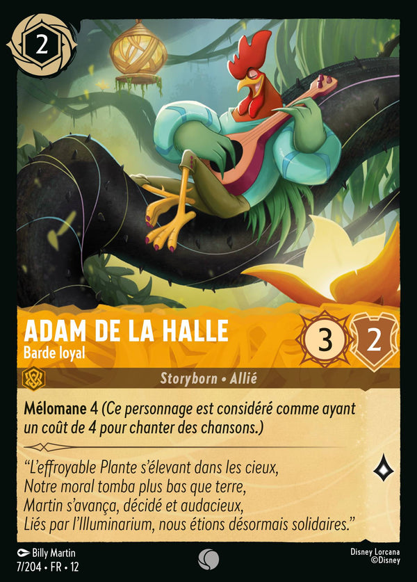 Carte Lorcana 7/204 Adam de la Halle | LorenZone