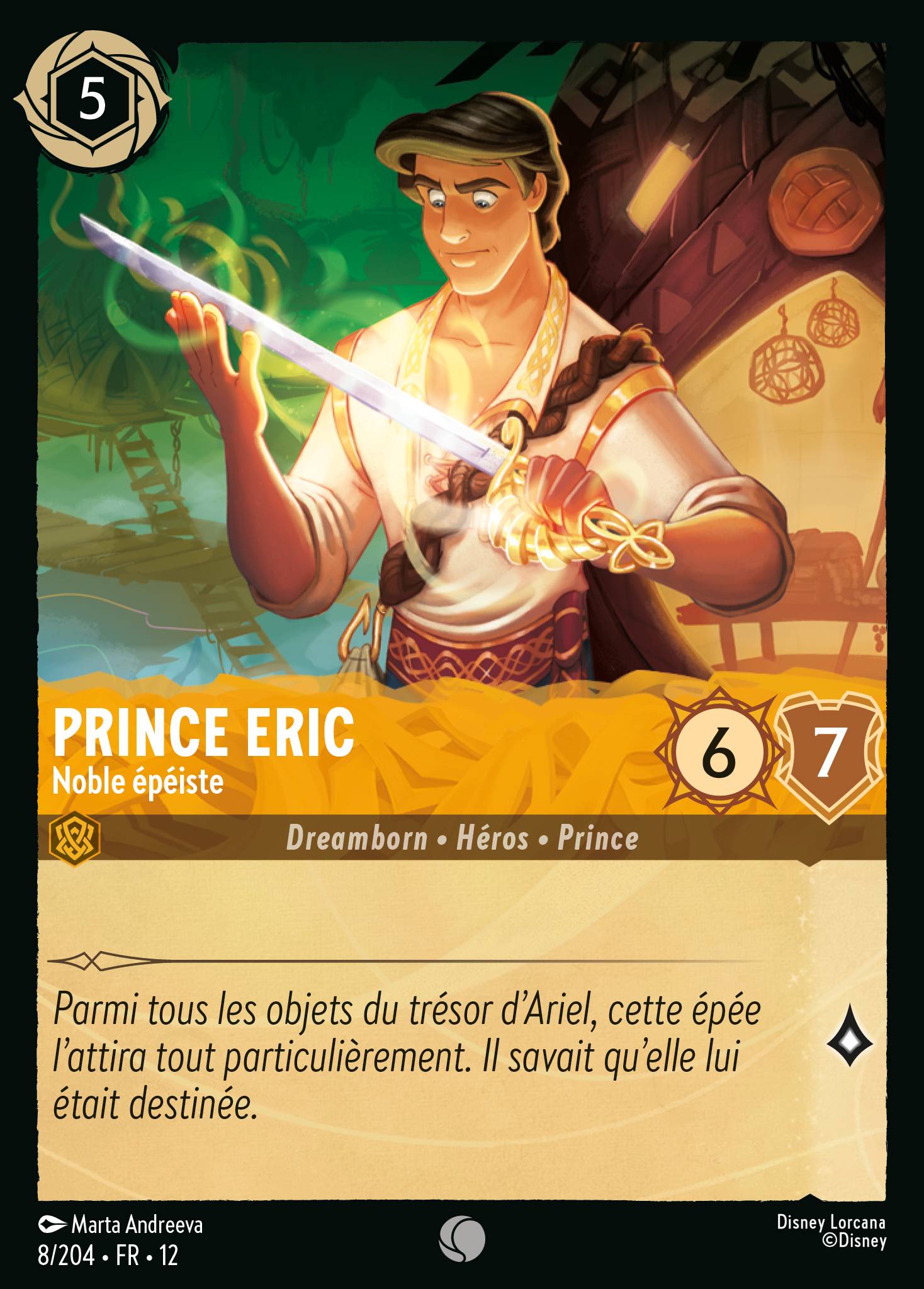 Carte Lorcana 8/204 Prince Eric | LorenZone