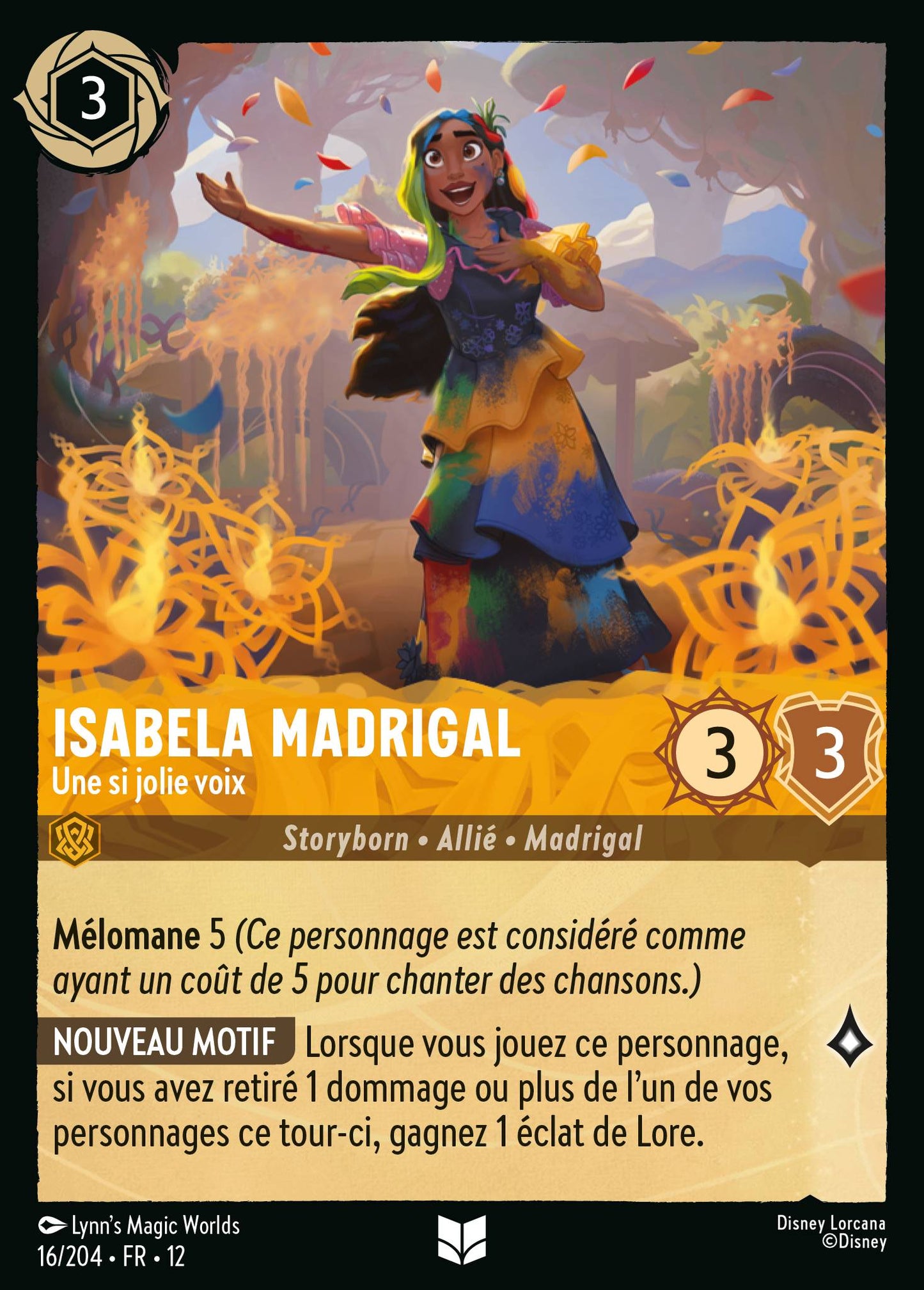 Carte Lorcana 16/204 Isabela Madrigal | LorenZone