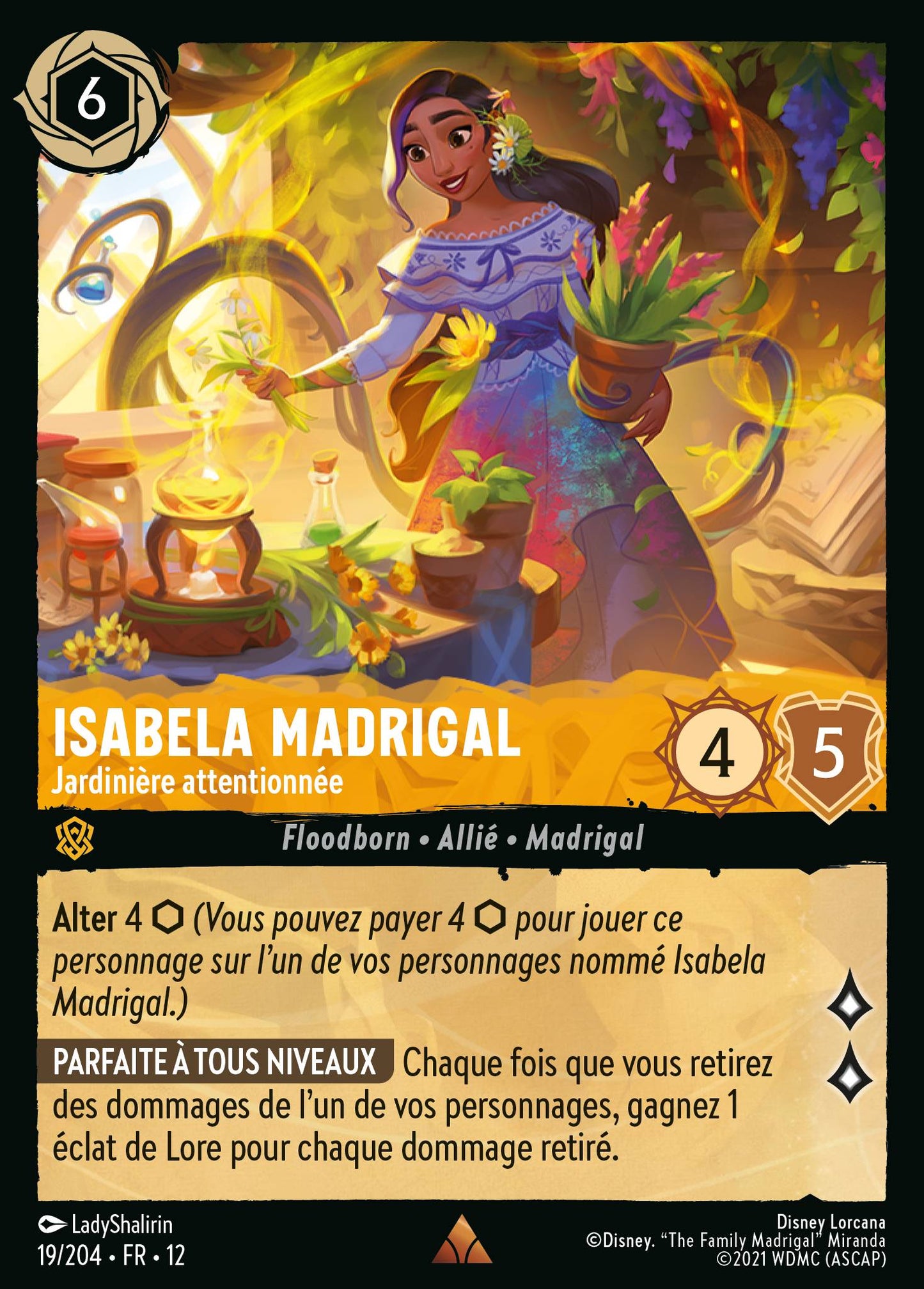 Carte Lorcana 19/204 Isabela Madrigal | LorenZone