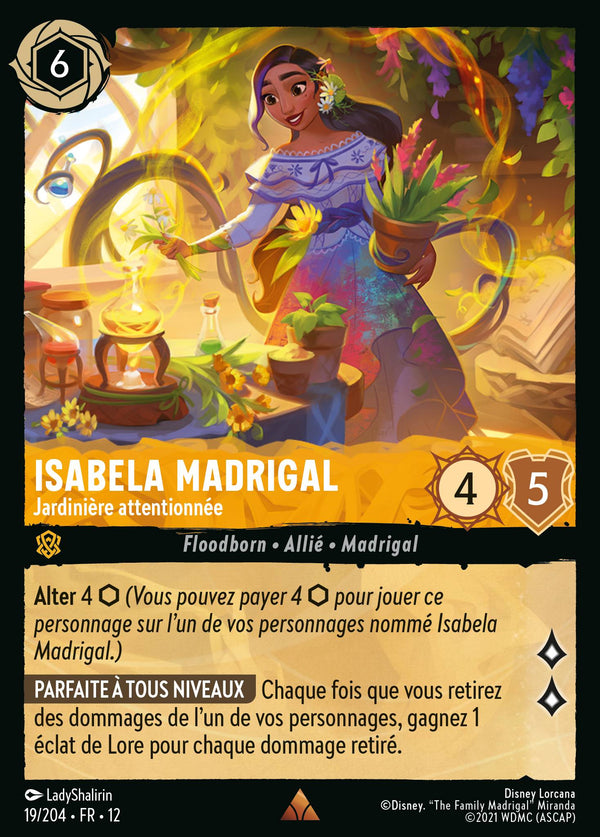 Carte Lorcana 19/204 Isabela Madrigal | LorenZone